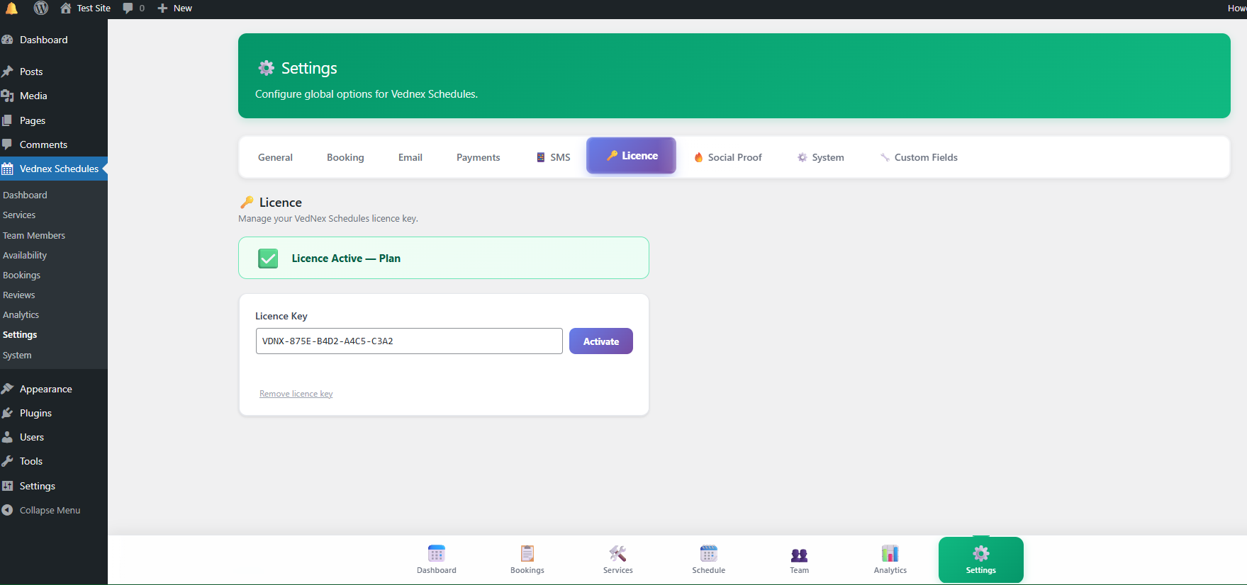 Licence key active